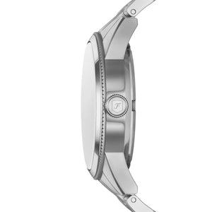 Fossil Pearson Silver-Tone Bracelet Watch Blue Dial 42mm FS6134