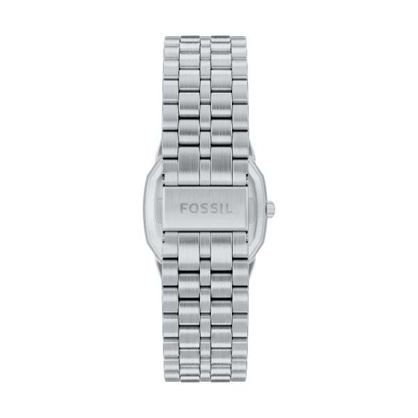 Fossil Harlow Silver-Tone Bracelet Watch Cream Dial 33mm FS6211 - back and clasp