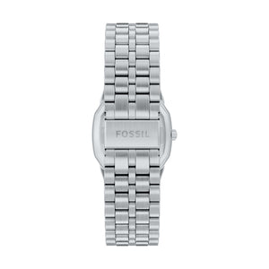 Fossil Harlow Silver-Tone Bracelet Watch Cream Dial 33mm FS6211 - back and clasp