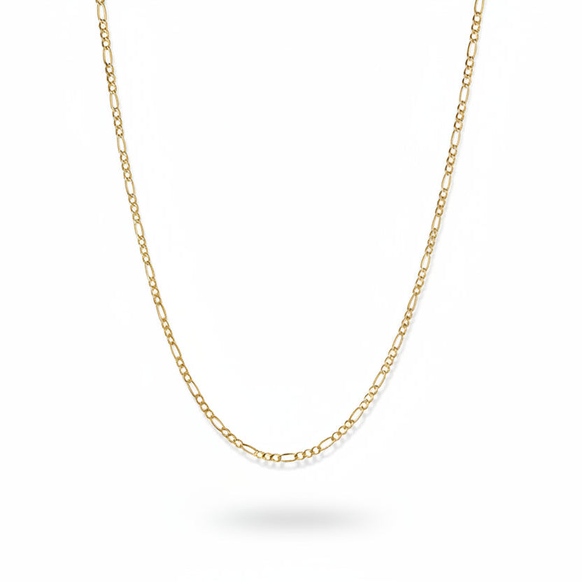 14k Yellow Gold Figaro Chain