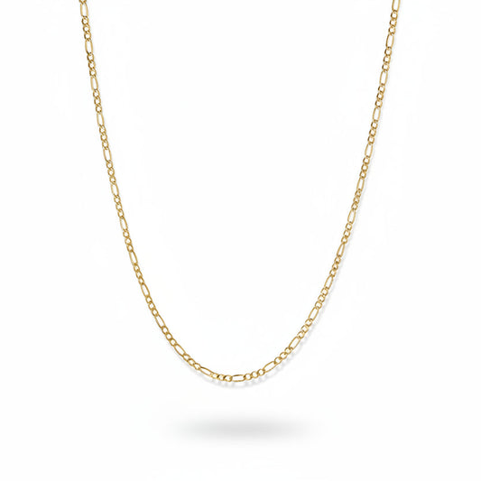 14k Yellow Gold Figaro Chain