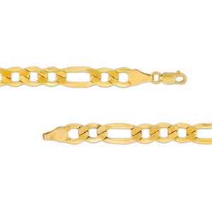 10k Yellow Gold Figaro Chain, 24 Inches
