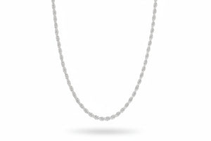 Sterling Silver 925 Double Rope Chain 24 inches