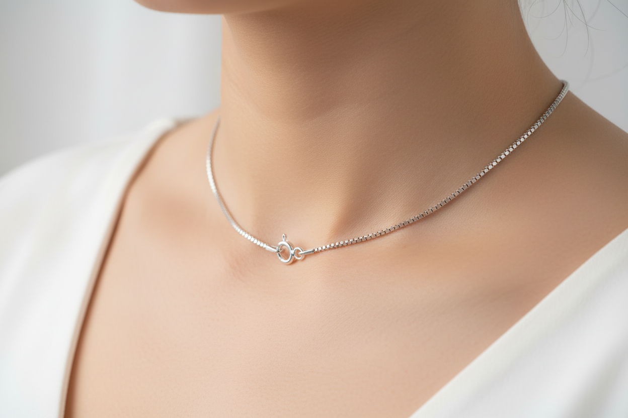 Sterling Silver Box Chain 925 16 inches 240881