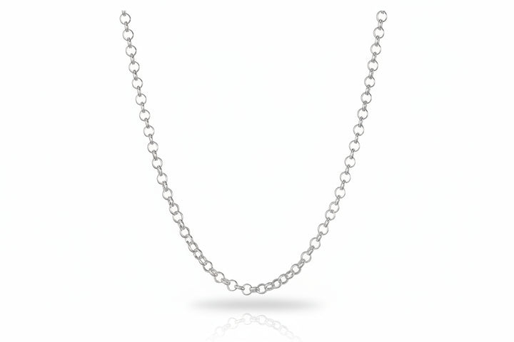 Sterling Silver Thin Rolo Chain 18"