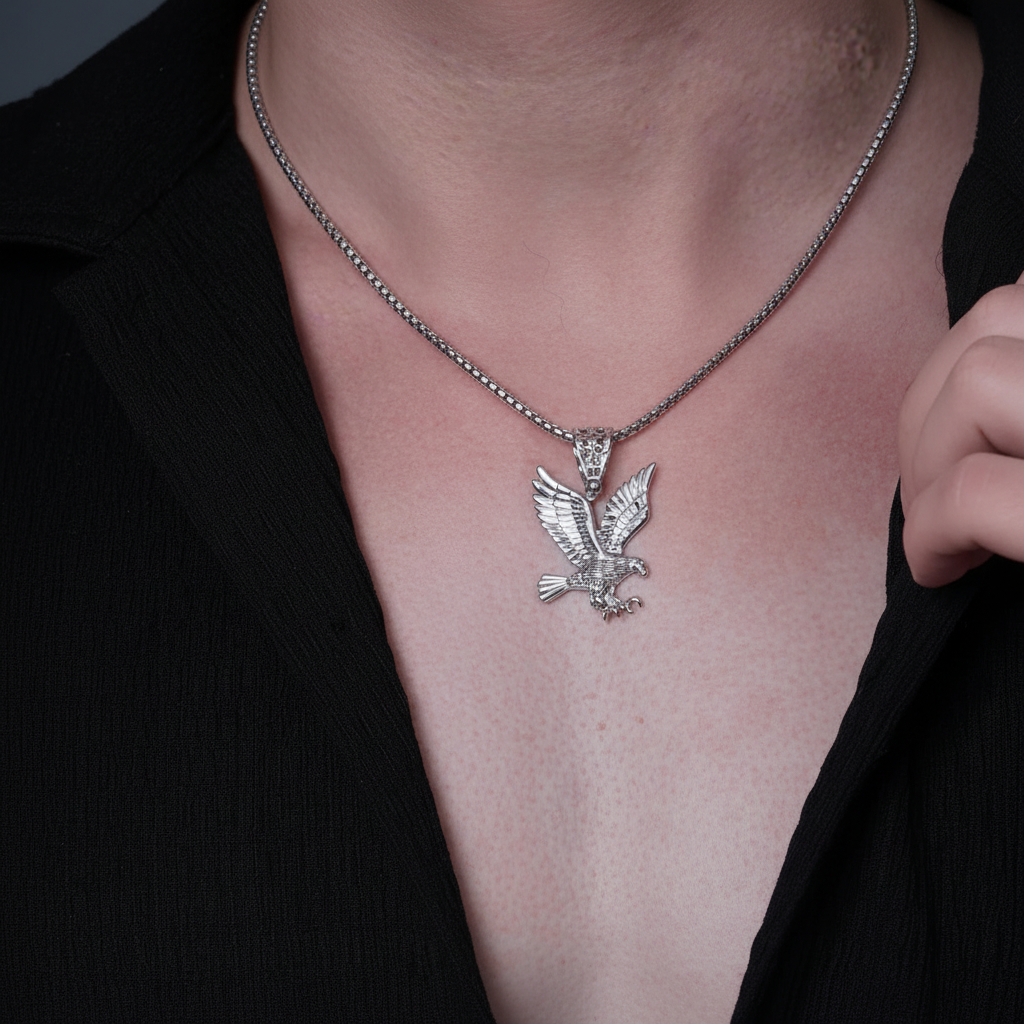 925 Sterling Silver Eagle Pendant