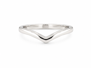925 Sterling Silver Chevron Ring