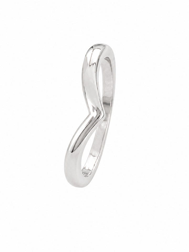 925 Sterling Silver Chevron Ring