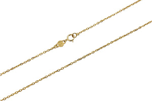 18K Yellow Gold Anklet Chain 8.5" 1.5 gr
