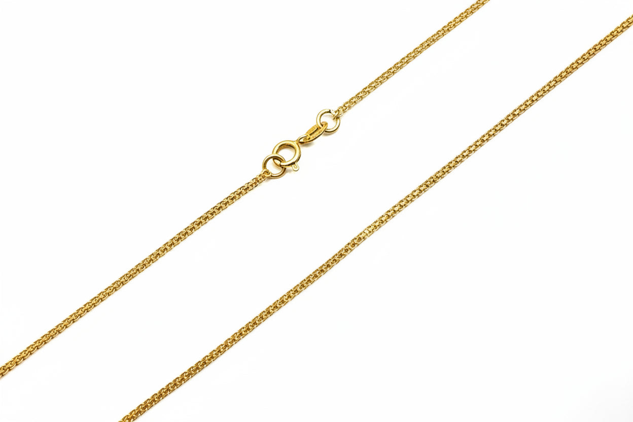 18K Yellow Gold Flat Chain 17" 2.61 gr