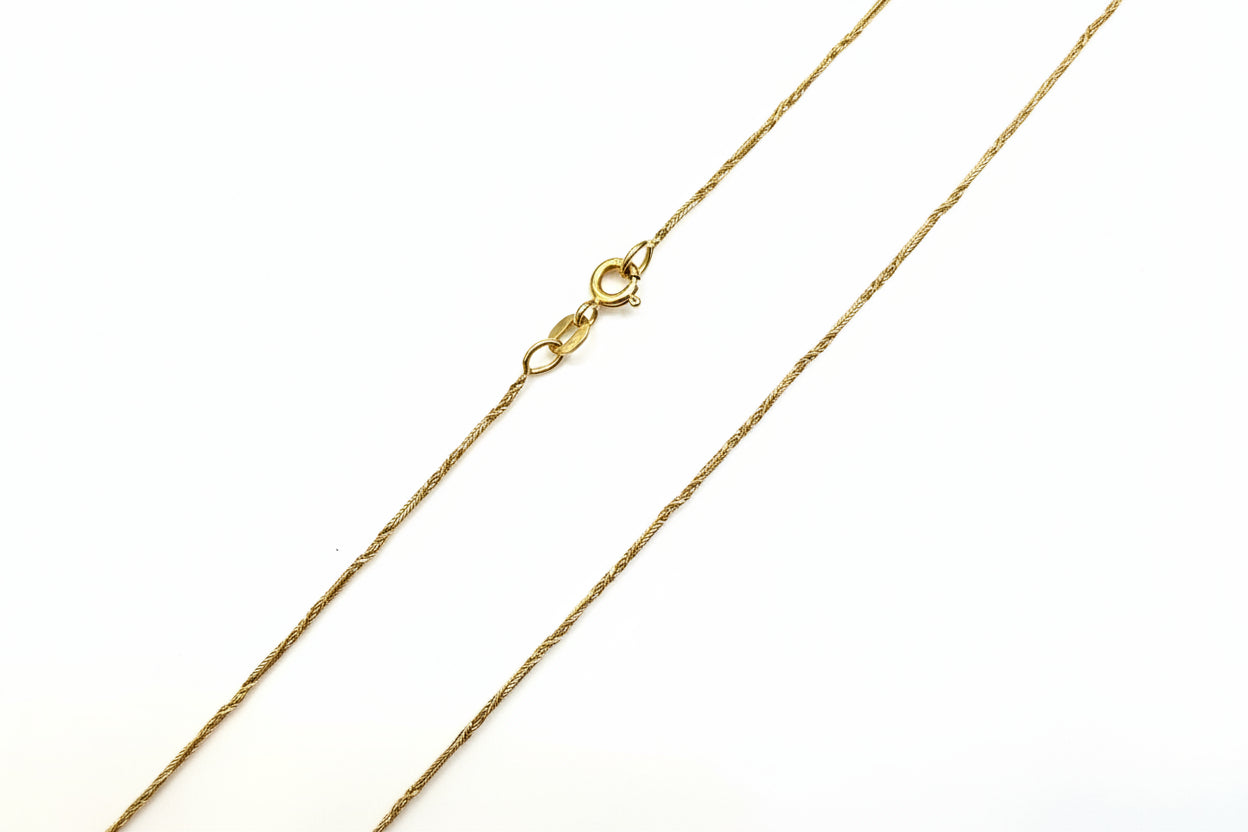 Yellow Gold Twisted Curb Chain 18k 2.17gr