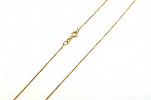 Yellow Gold Twisted Curb Chain 18k 2.17gr