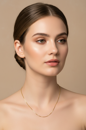 18K Yellow Gold Box Chain 16" 1.96 gr
