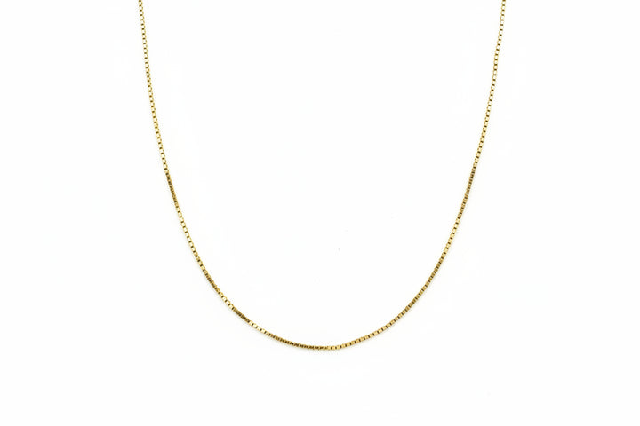 18K Yellow Gold Box Chain 3.5 gr 16"