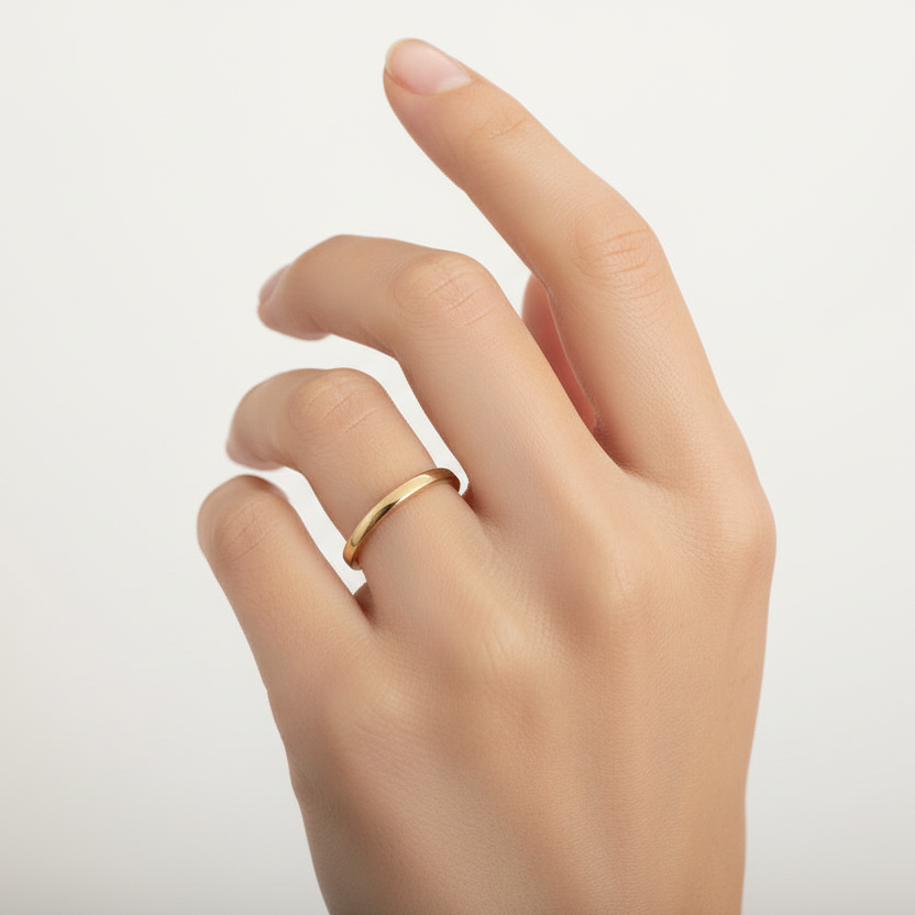 14k Yellow Gold Band Ring