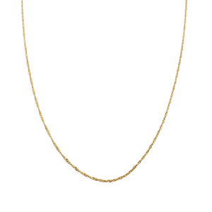 Yellow Rope Gold Chain, 18k, 1.41gr, 18''