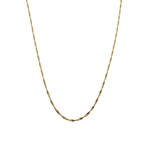 Yellow Gold Twisted Chain, 18k, 1.96gr, 17Inch