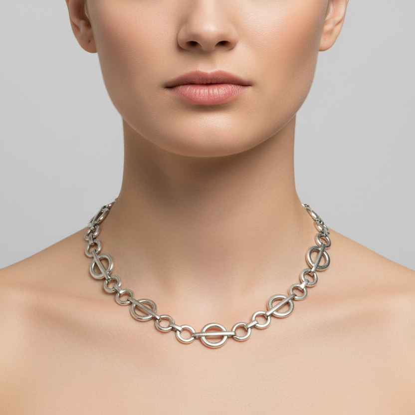 Sterling Silver Circle Link Chain