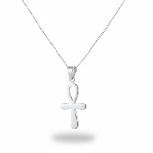 925 Sterling Silver Ankh Cross Necklace