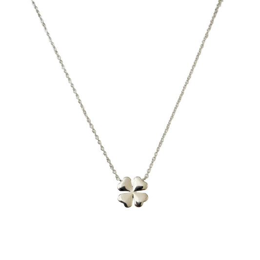 925 Sterling Silver Four-leaf Clover Pendant Necklace