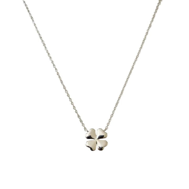 925 Sterling Silver Four-leaf Clover Pendant Necklace