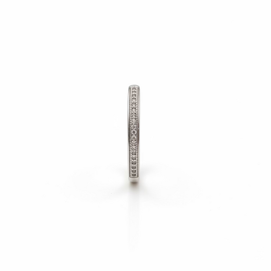 10K White Gold Half Eternity Diamond Ring