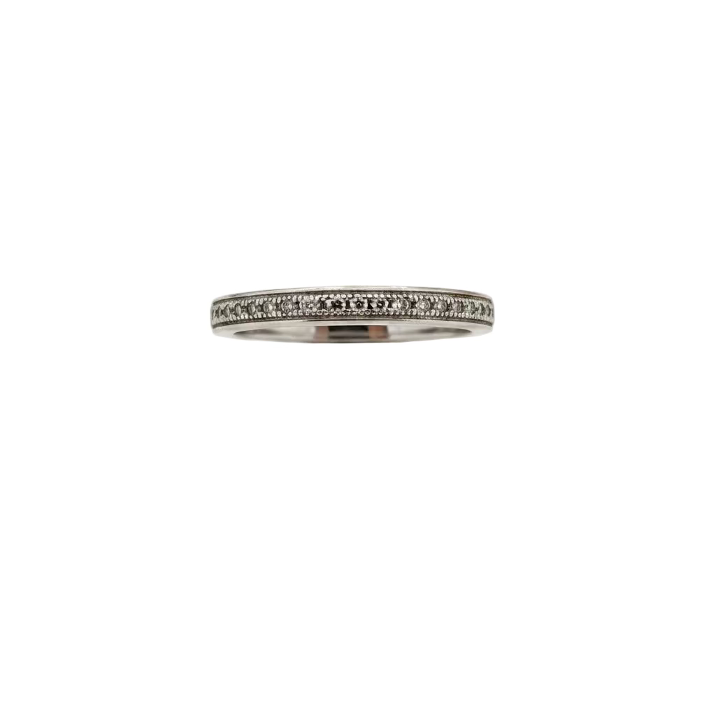10K White Gold Half Eternity Diamond Ring