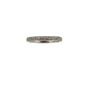 10K White Gold Half Eternity Diamond Ring