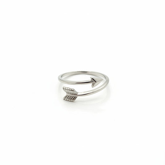 925 Sterling Silver Arrow Bypass  Ring