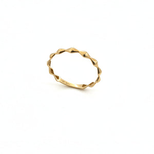 10K Yellow Gold Sculpture Band