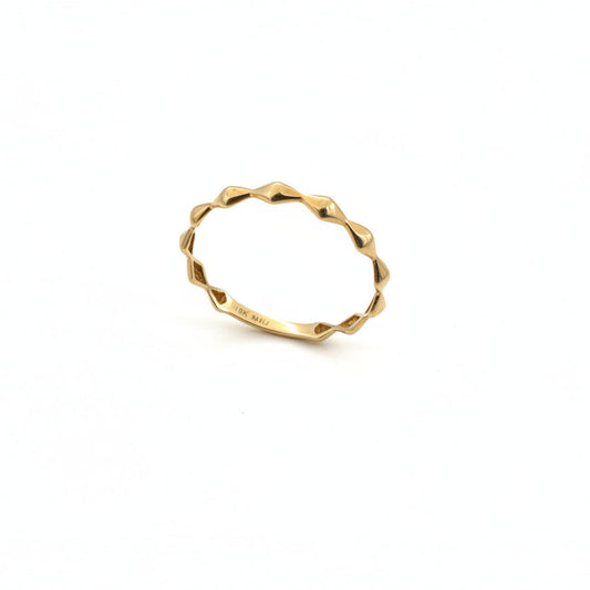 10K Yellow Gold Sculpture Band