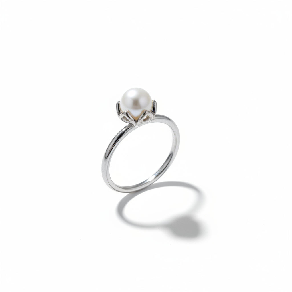 925 Sterling Silver Elegance Pearl Ring