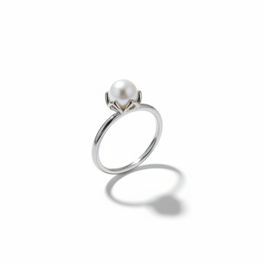 925 Sterling Silver Elegance Pearl Ring