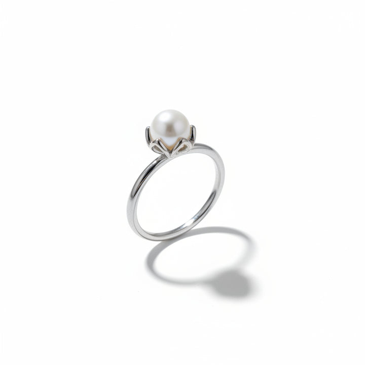 925 Sterling Silver Elegance Pearl Ring