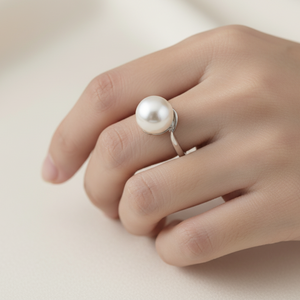 925 Sterling Silver Pearl Ring