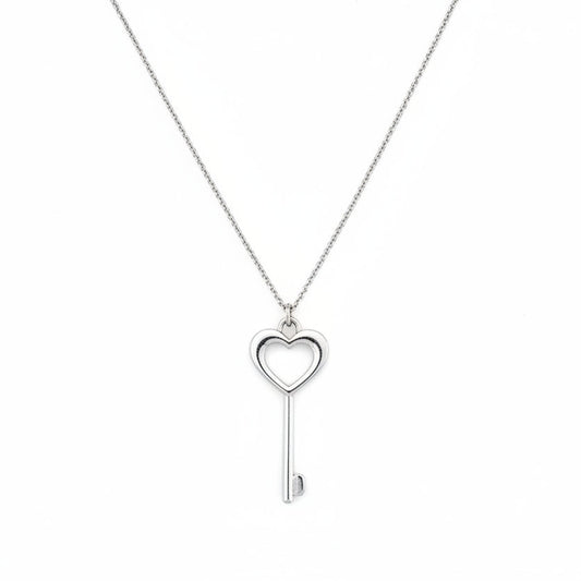 925 Sterling Silver Key Necklace