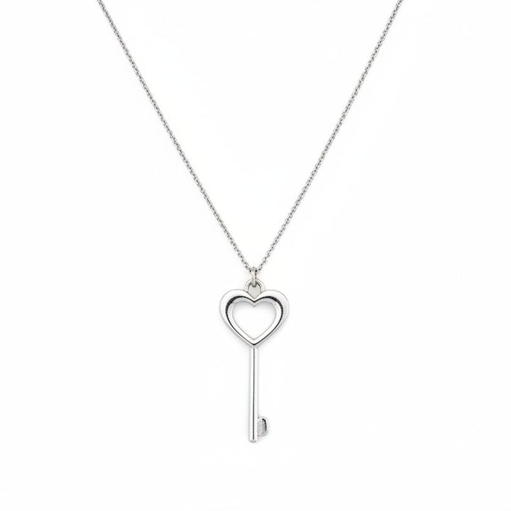 925 Sterling Silver Key Necklace