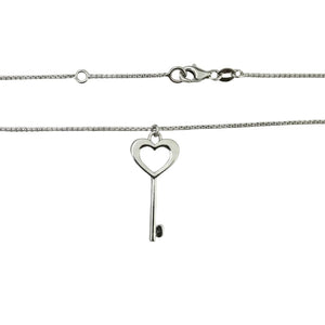 925 Sterling Silver Key Necklace