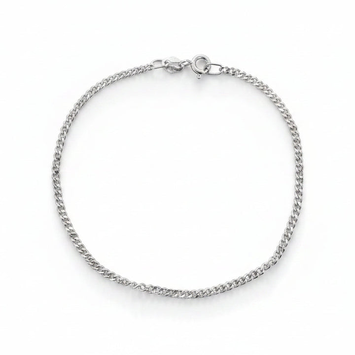 925 Sterling Silver Curb Chain Bracelet