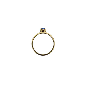 10K Yellow Gold Marquise Cut Sapphire Ring