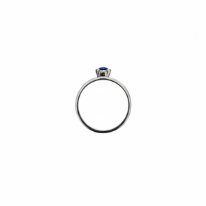 10K White Gold Marquise Cut Sapphire Ring
