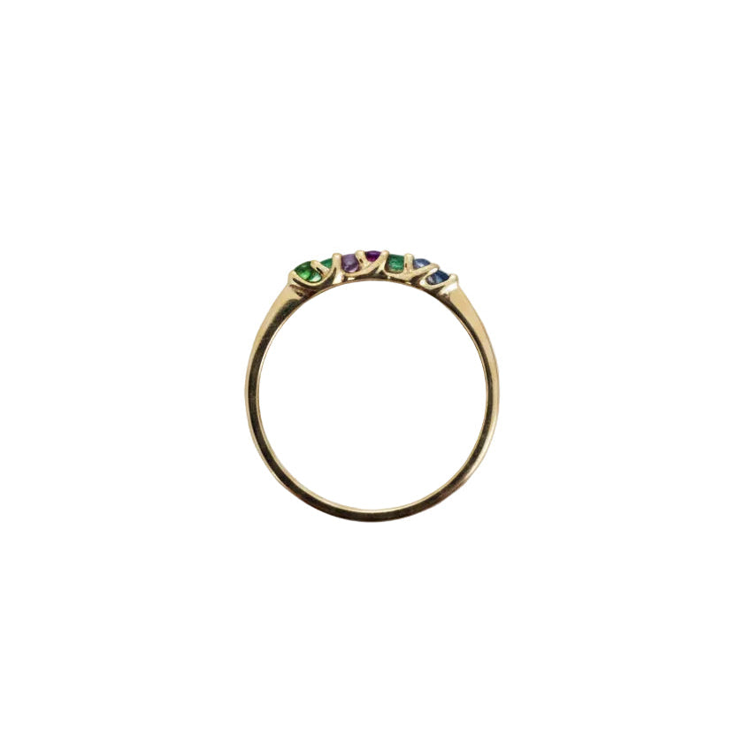 10K Yellow Gold Dearest Multi Gemstone Ring