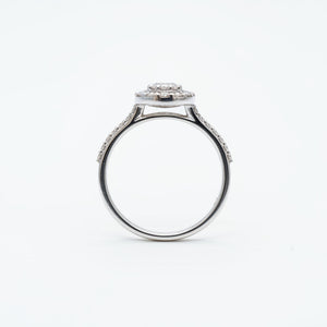 18K White Gold Birks Starry Night Oval Shaped Diamond Ring TDW: 0.78ct VS EF – Resale