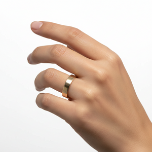 14k Yellow Gold Flat Band, 3.6mm
