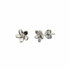 925 Sterling Silver Blossom CZ Stud Earrings
