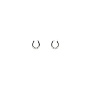 925 Sterling Silver Petite Horseshoe Stud Earrings