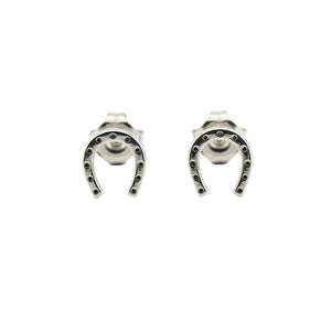 925 Sterling Silver Petite Horseshoe Stud Earrings