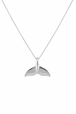 925 Sterling Silver Whale Tail Necklace