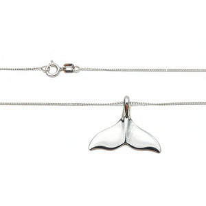 925 Sterling Silver Whale Tail Necklace