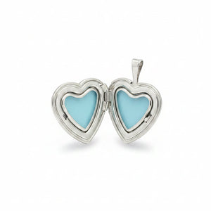925 Sterling Silver Heart Locked Pendant